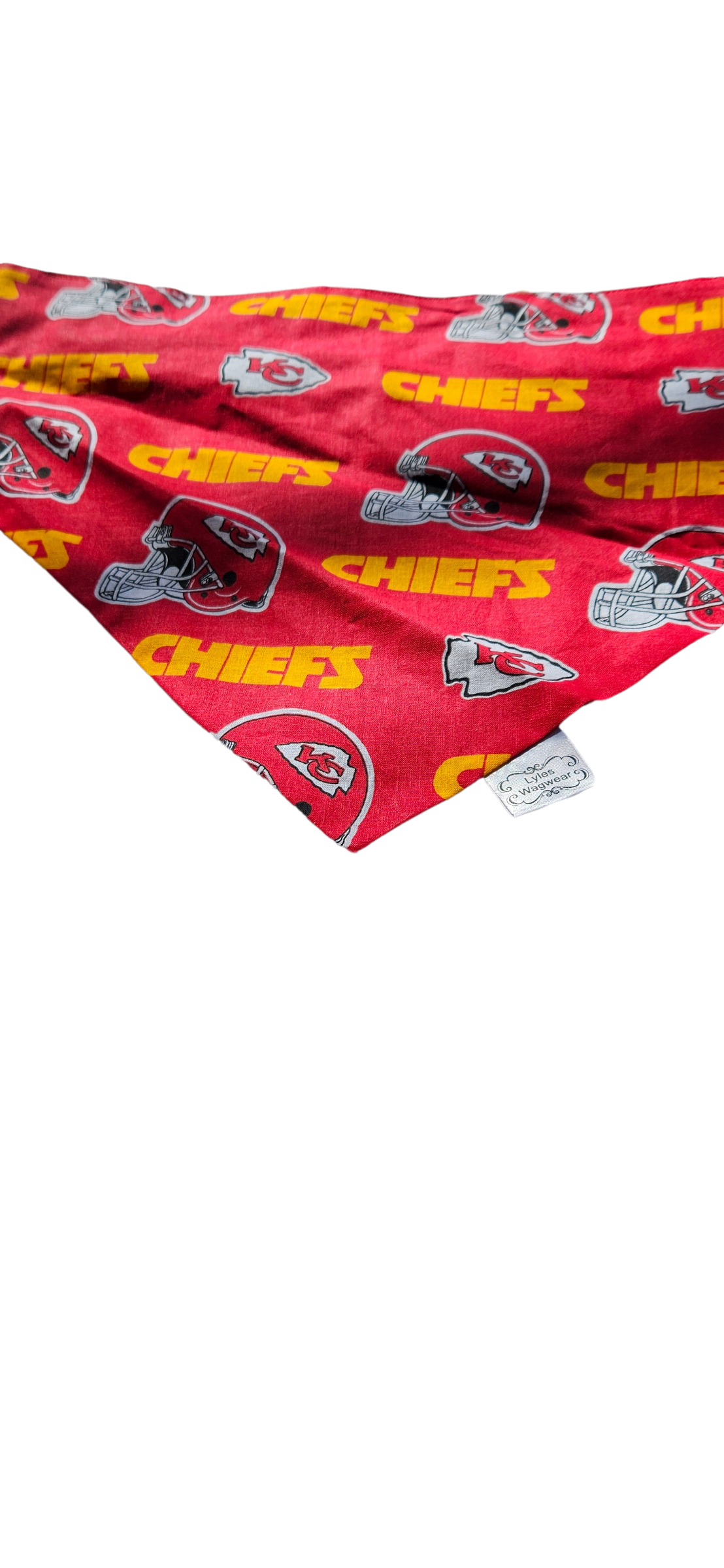 Chiefs Helmet on Red