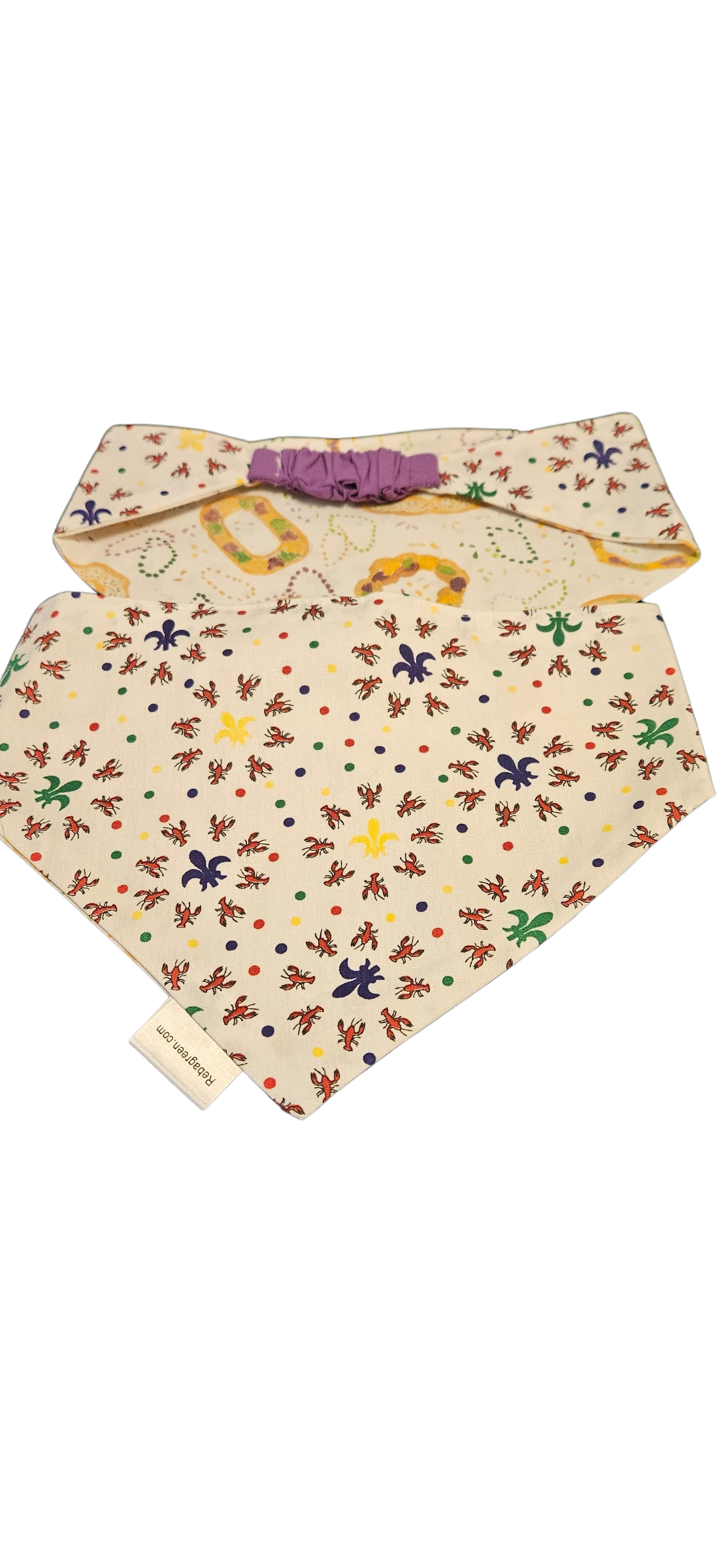 Crayfish & Fleur De Lis, Bead Backing