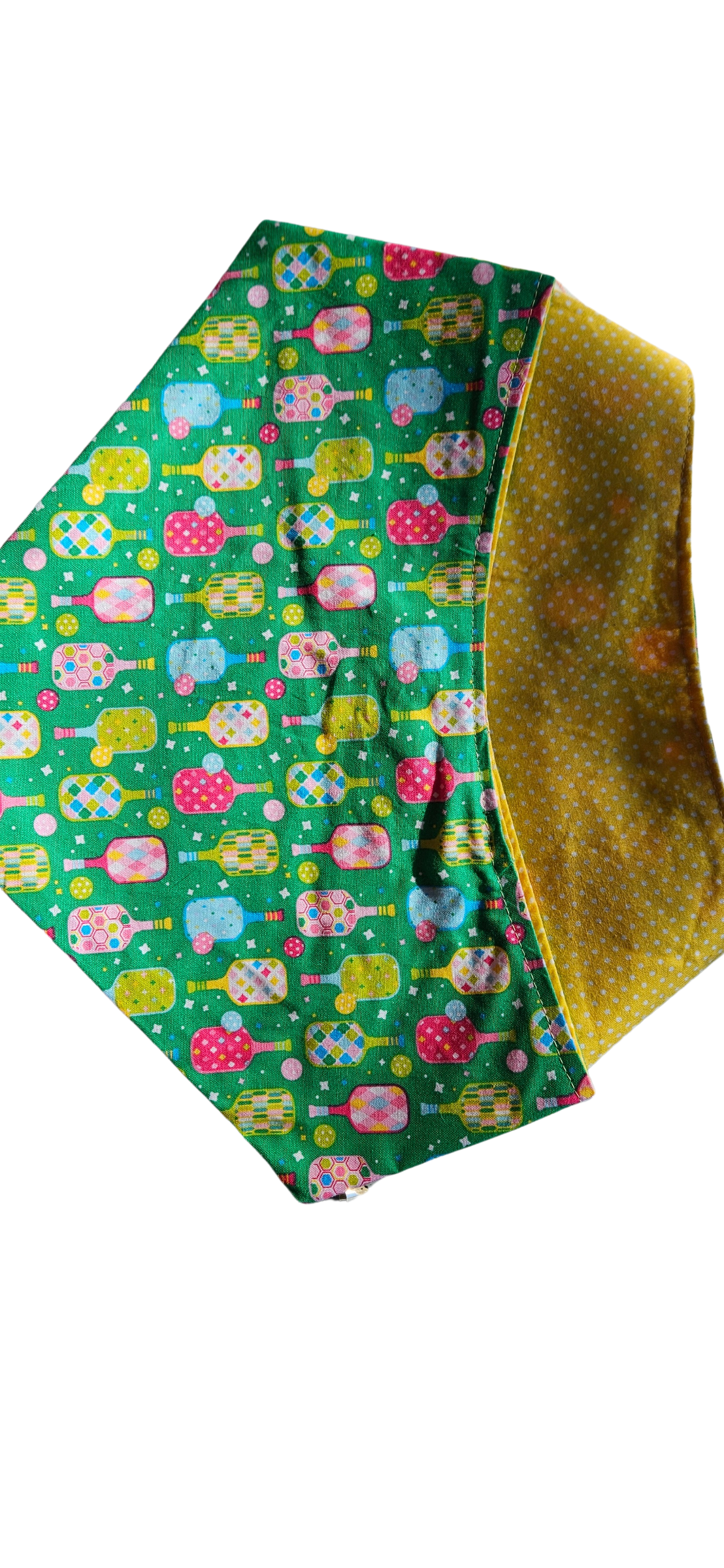 Pickleball on Yellow Dot Backing