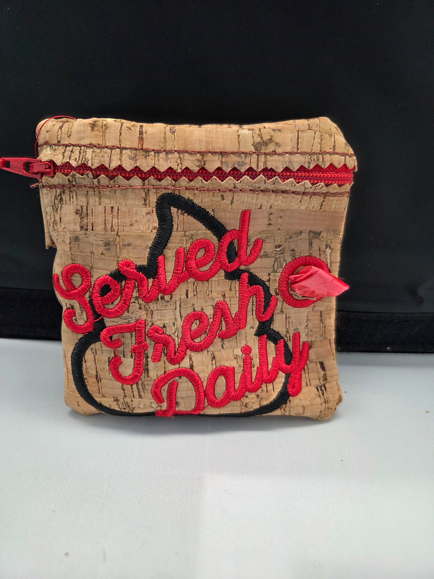 Server Fresh Daily - Cork Poo Bag Holder
