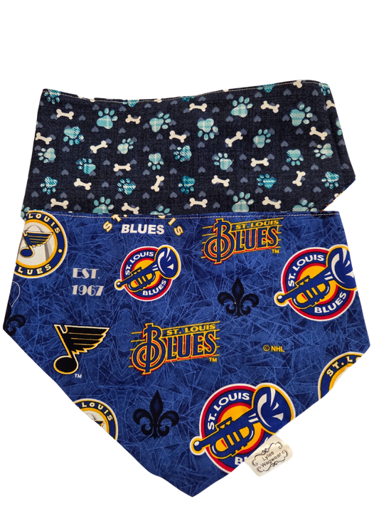 Blues Jazz design with Blue Dog Bone Back